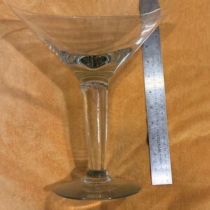 Huge Clear Martini Glass 10.5”